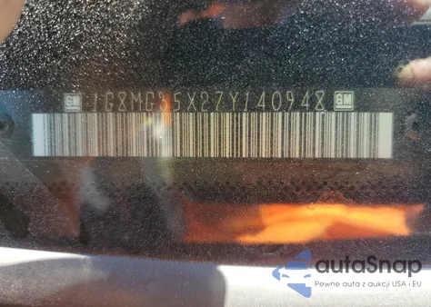 2007 Saturn Sky Redline from USA, damaged, VIN 1G8MG35X27Y140948